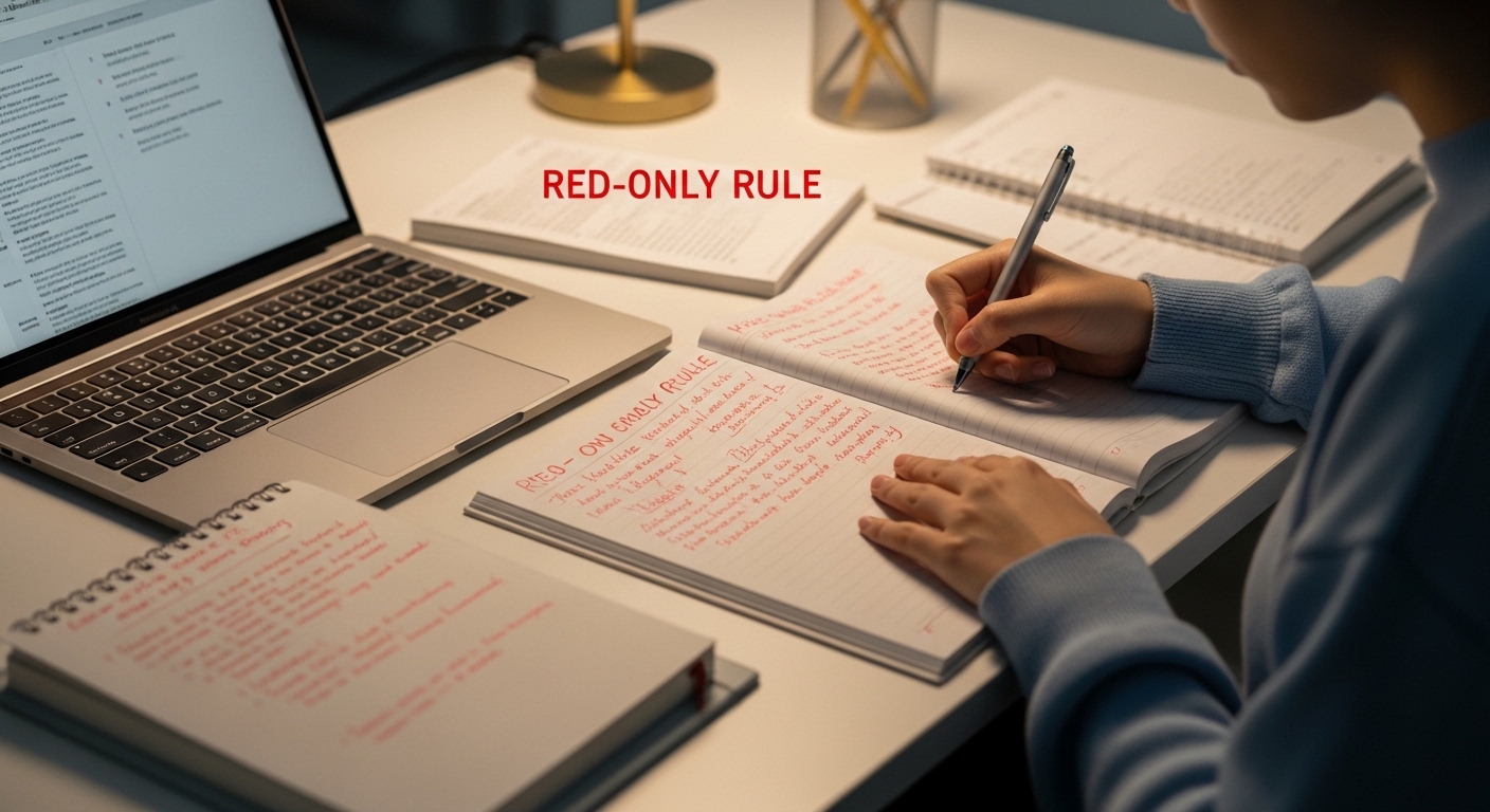 Mastering IB Revision with the Red-Only Rule